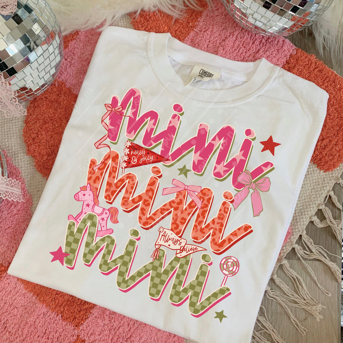 Mini Christmas Flags (scarlow) DTF transfer