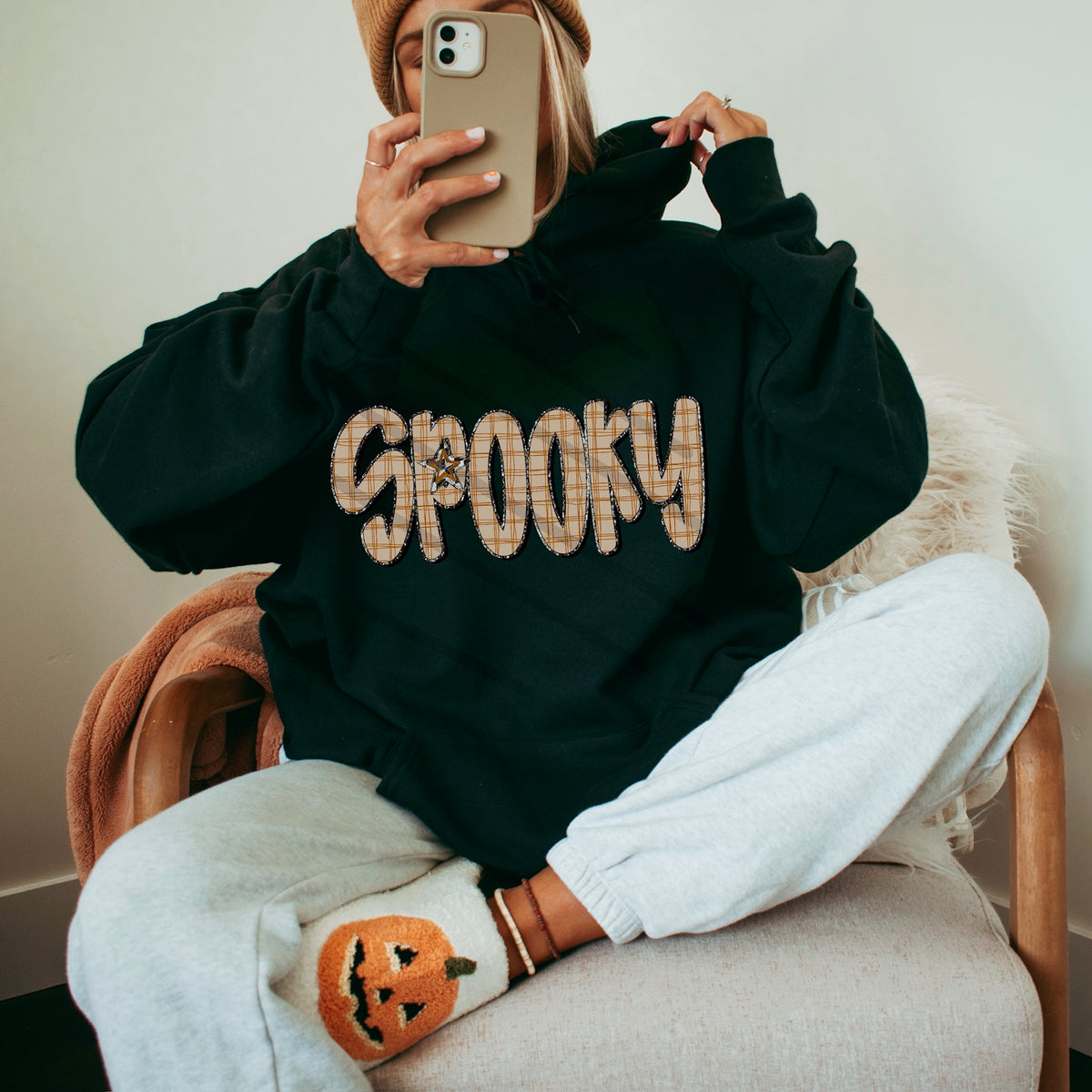 Spooky plaid 114111 DTF Transfer