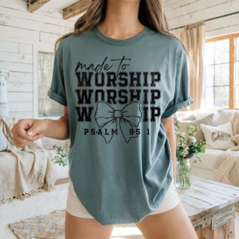 Made to worship stacked 87743 DTF transfer