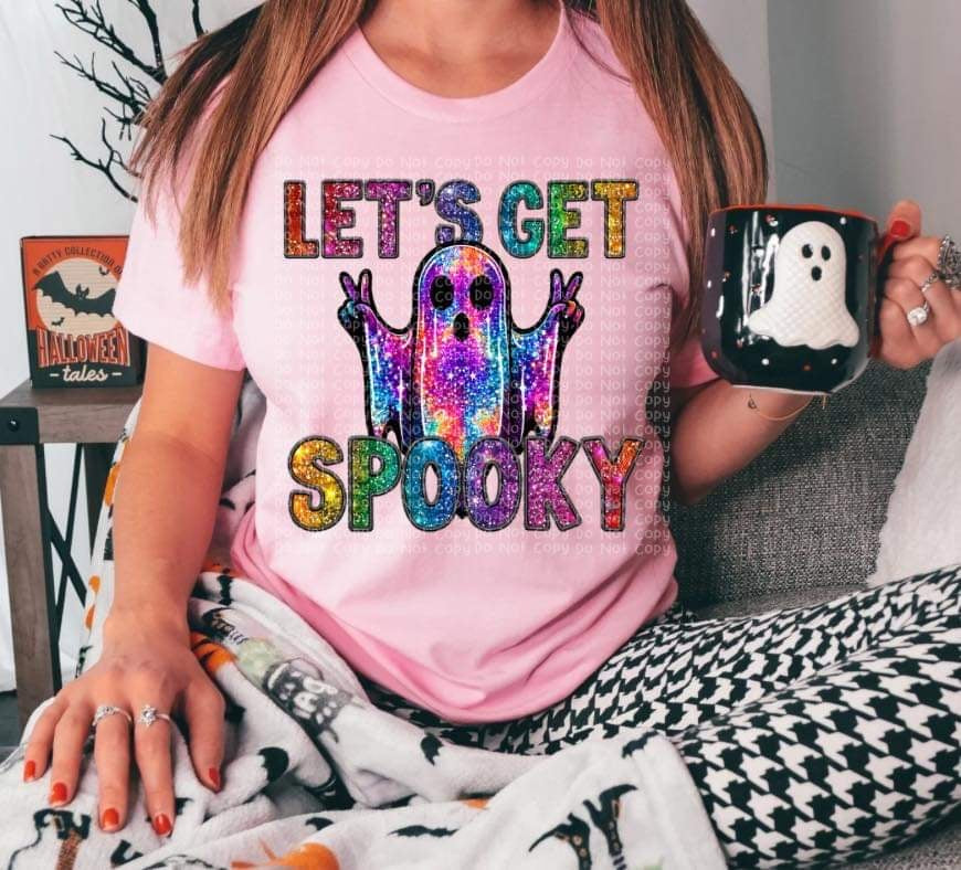 Let’s get spooky holographic ghost (DDD) 55203 DTF transfer