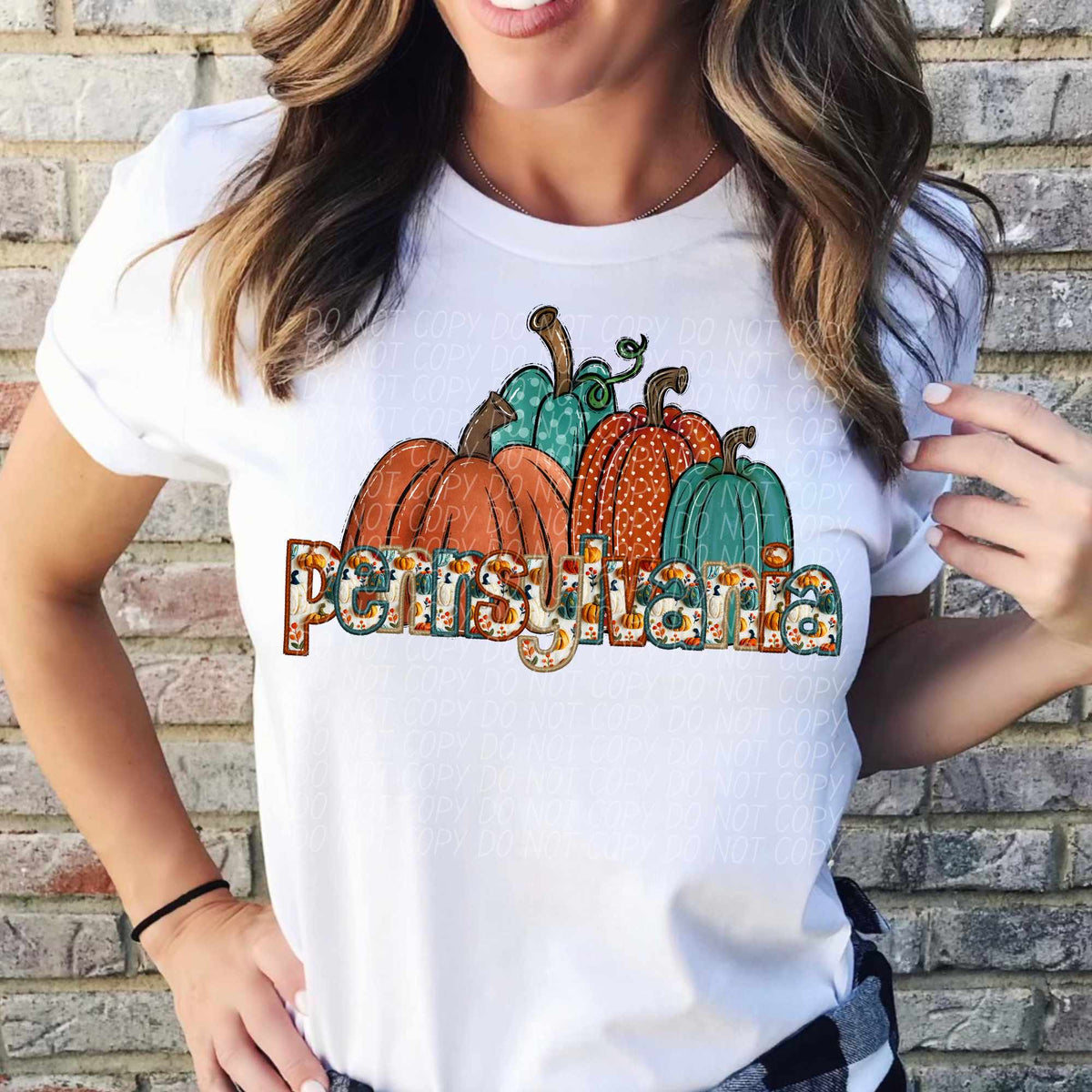 Pennsylvania fall filled with pumpkins (CITY) 44401 DTF transfer