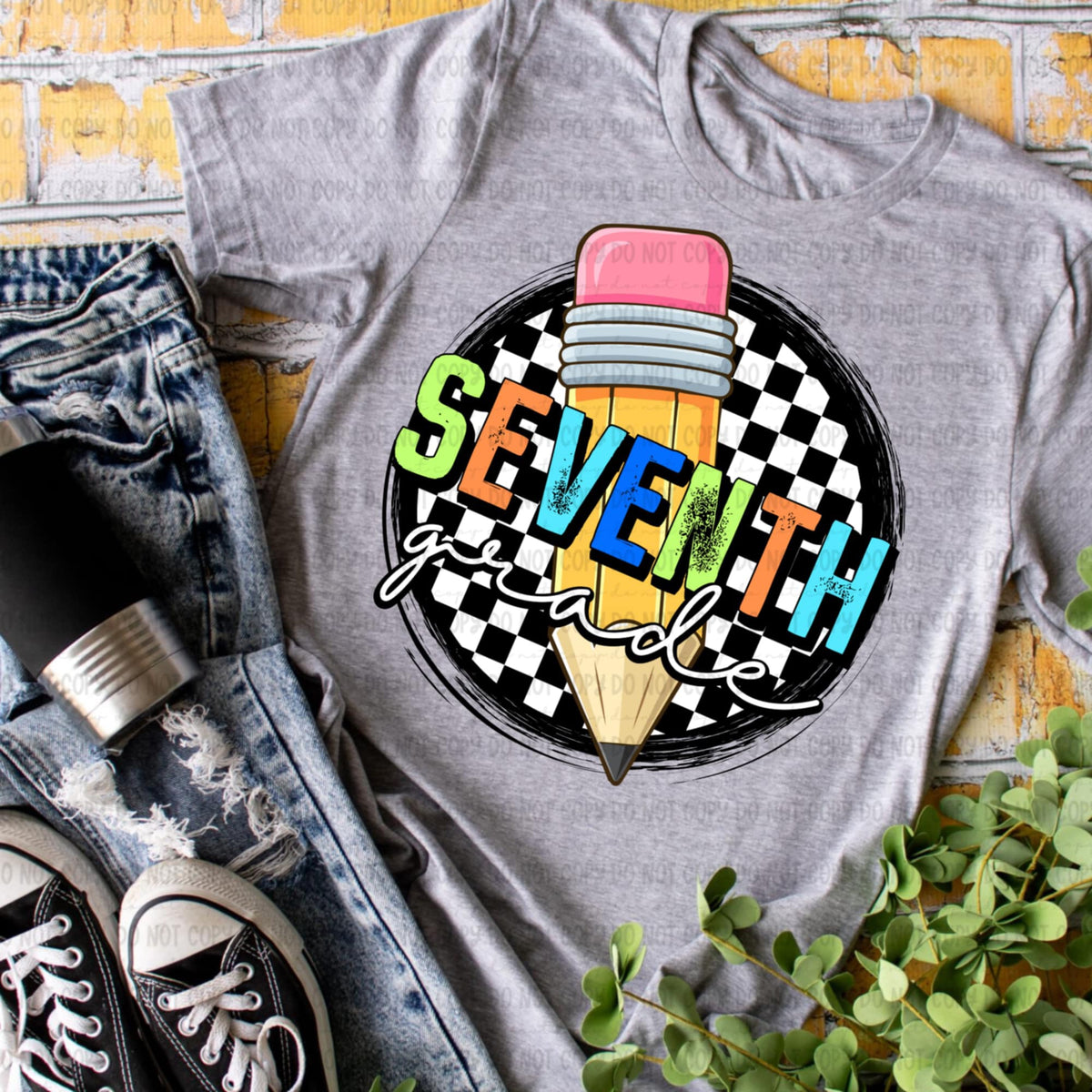 Seventh grade retro circle BOY 106584 DTF transfer