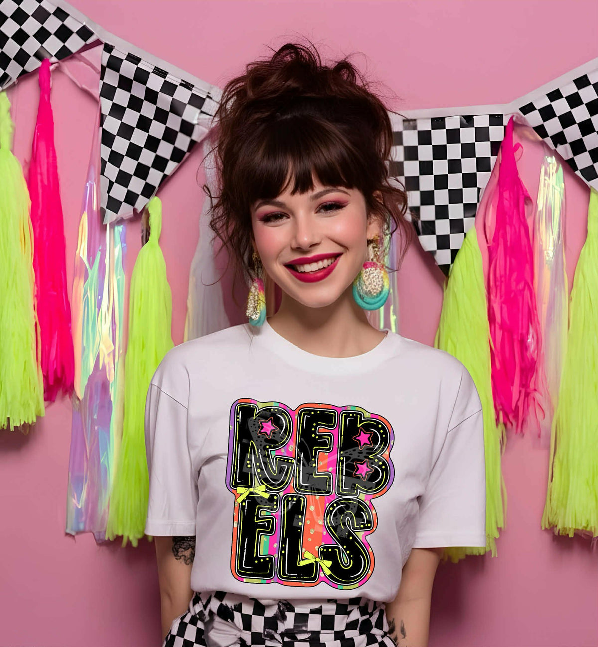 Rebels colorful mascot (with bows) (C’s) DTF transfer