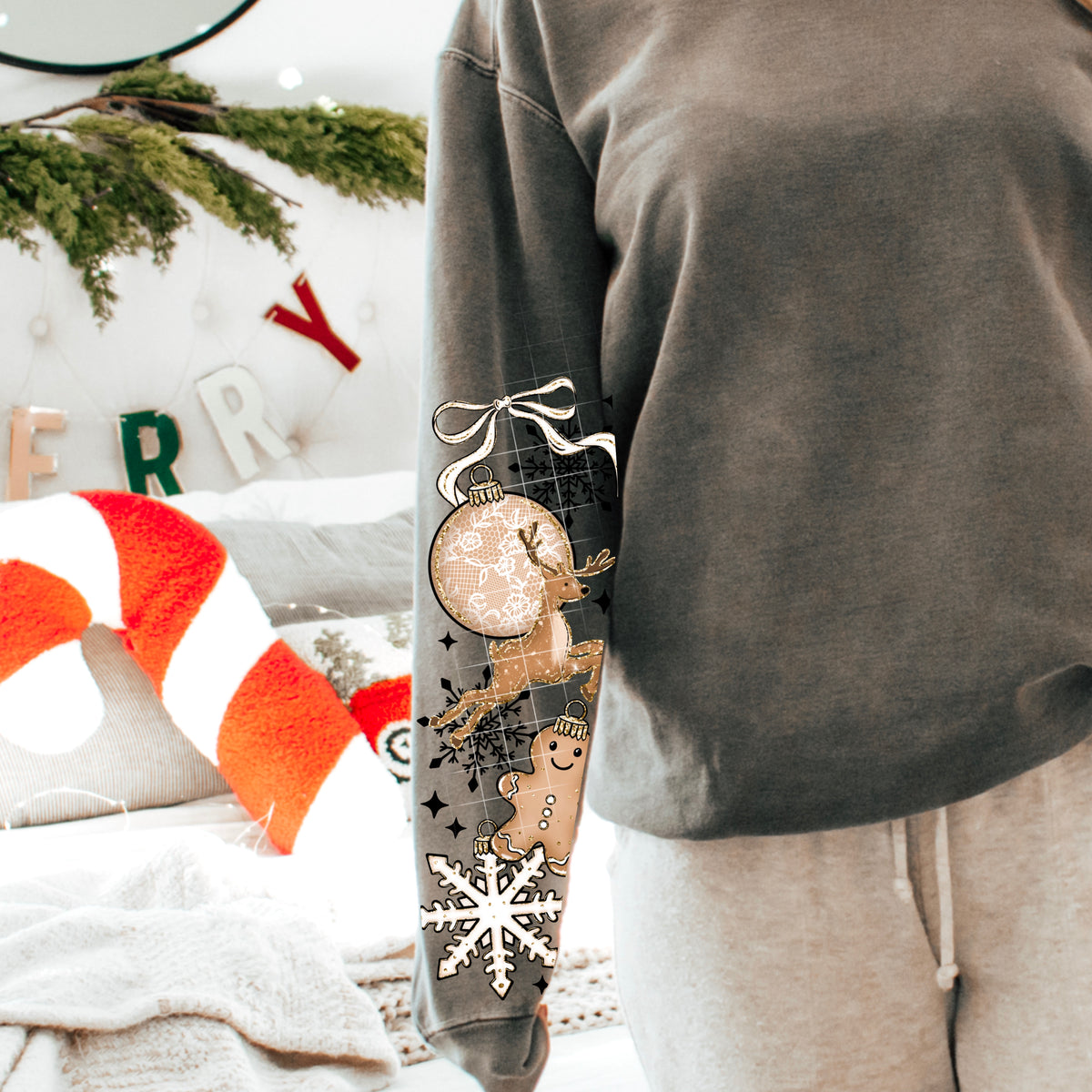 Merry little Christmas SLEEVE (CSC) DTF Transfer