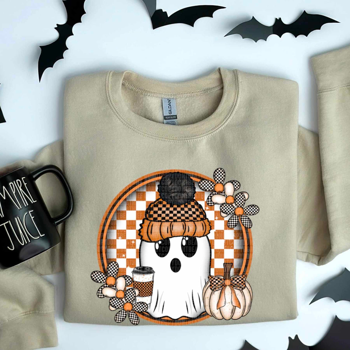 Fall ghost circle 53521 DTF transfer