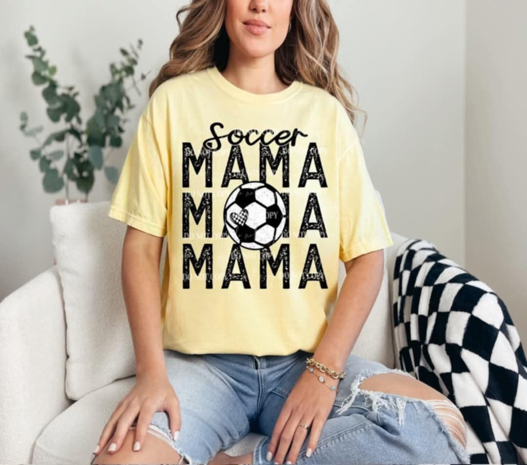 Soccer mama stacked (40E) 92629 DTF transfer