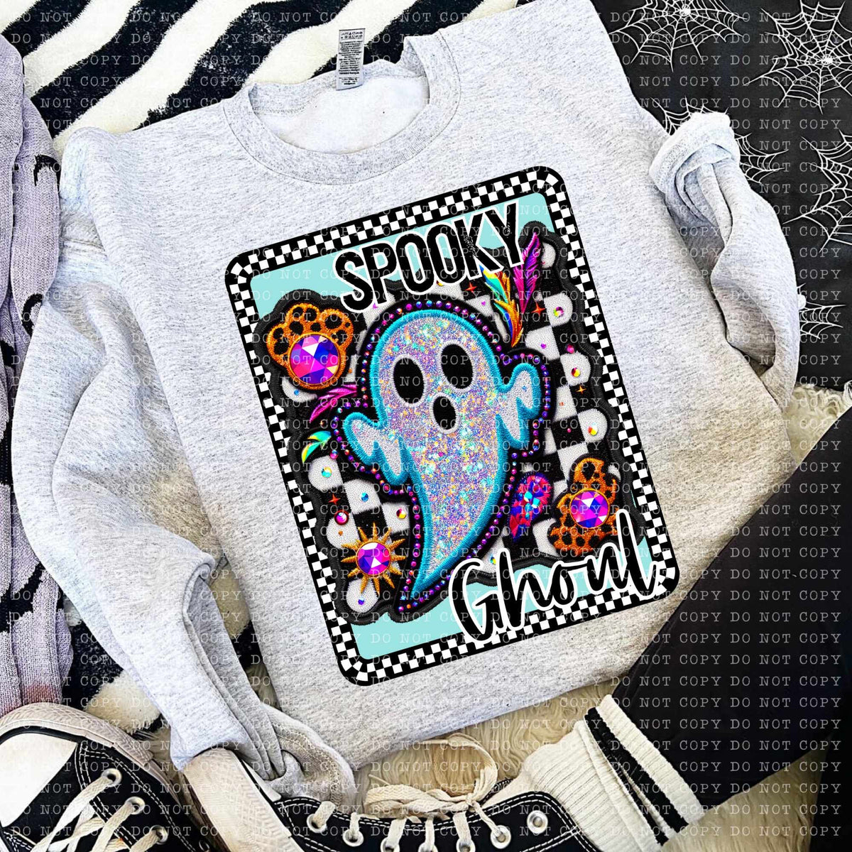 Spooky ghoul card (ECHT) 58769 DTF transfer