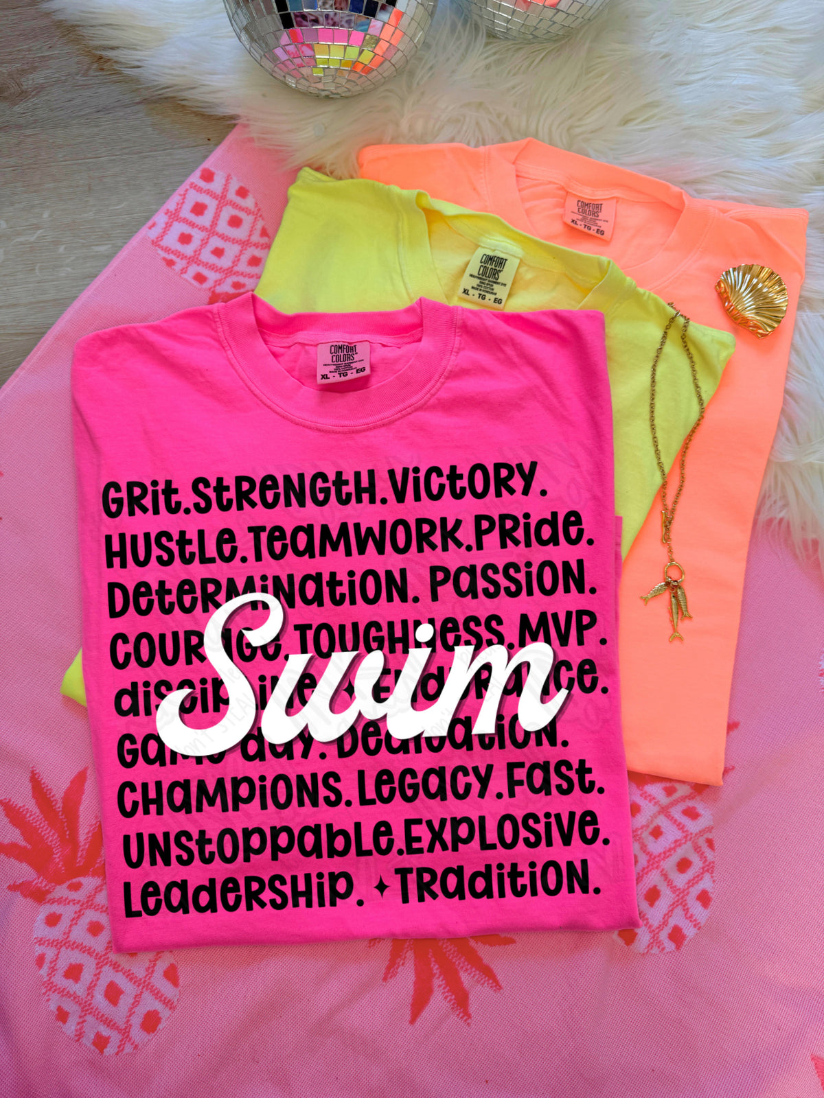 Swim Grit strength victory (Ink) DTF Transfer