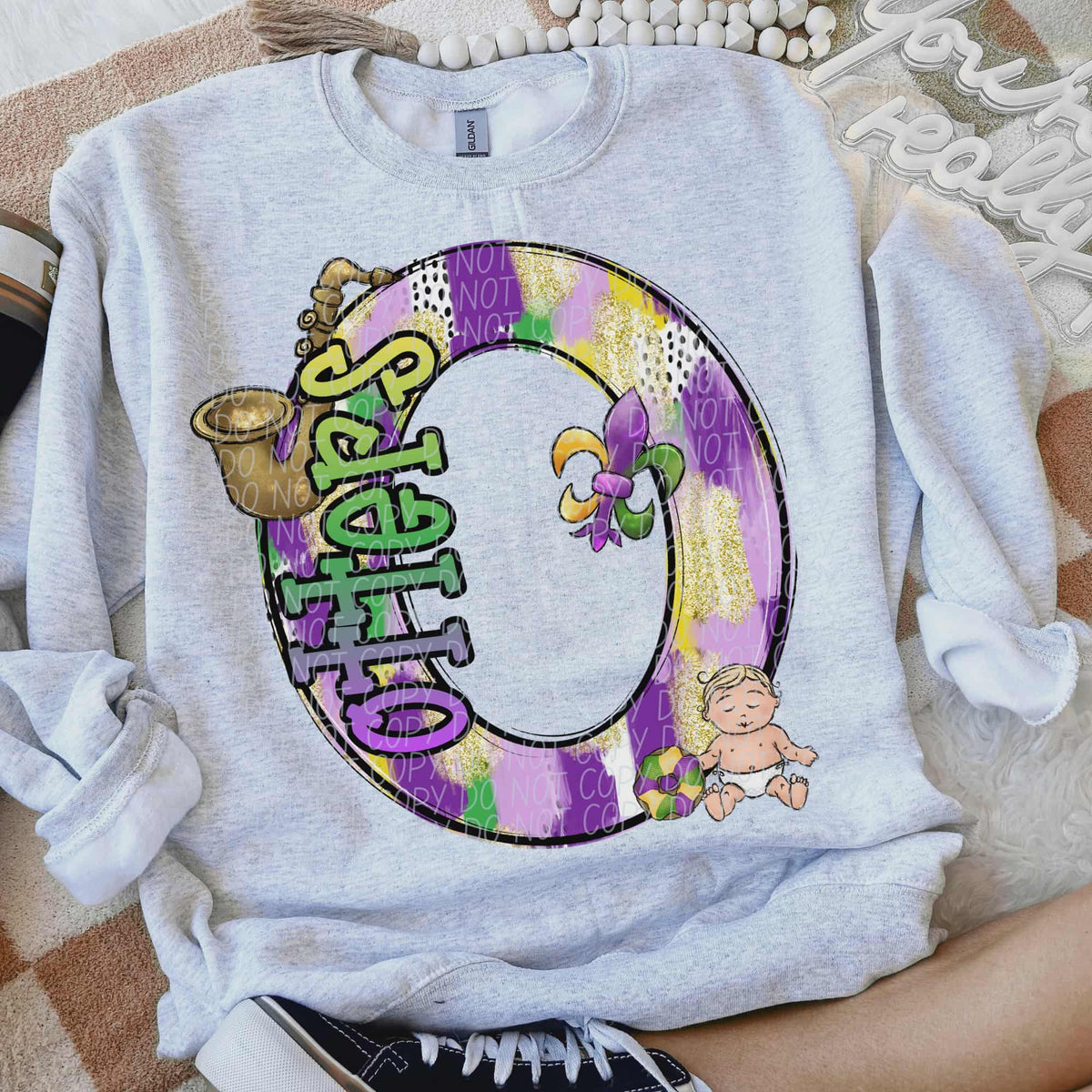 Otters Mardi Gras (city) DTF Transfer