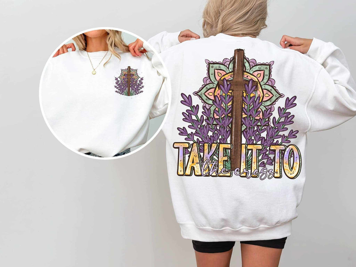Take it to the cross BACK ONLY exclusive 65171 DTF transfer