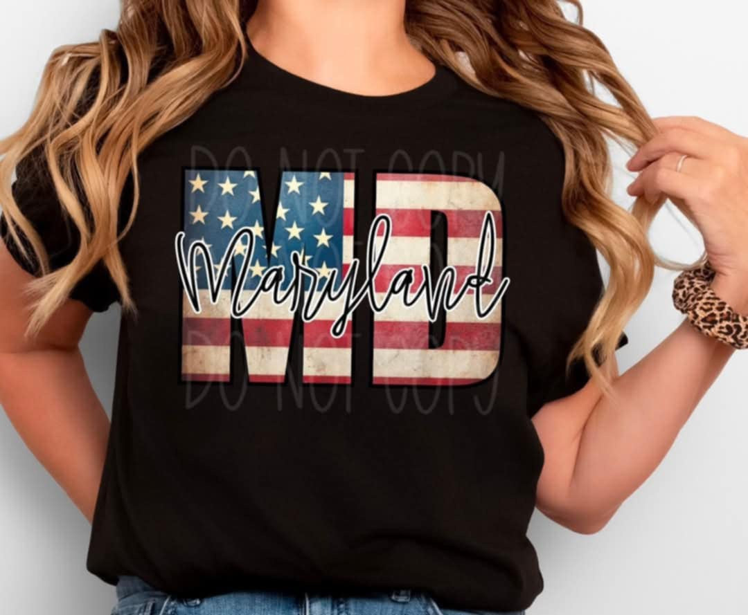 Patriotic States with initials