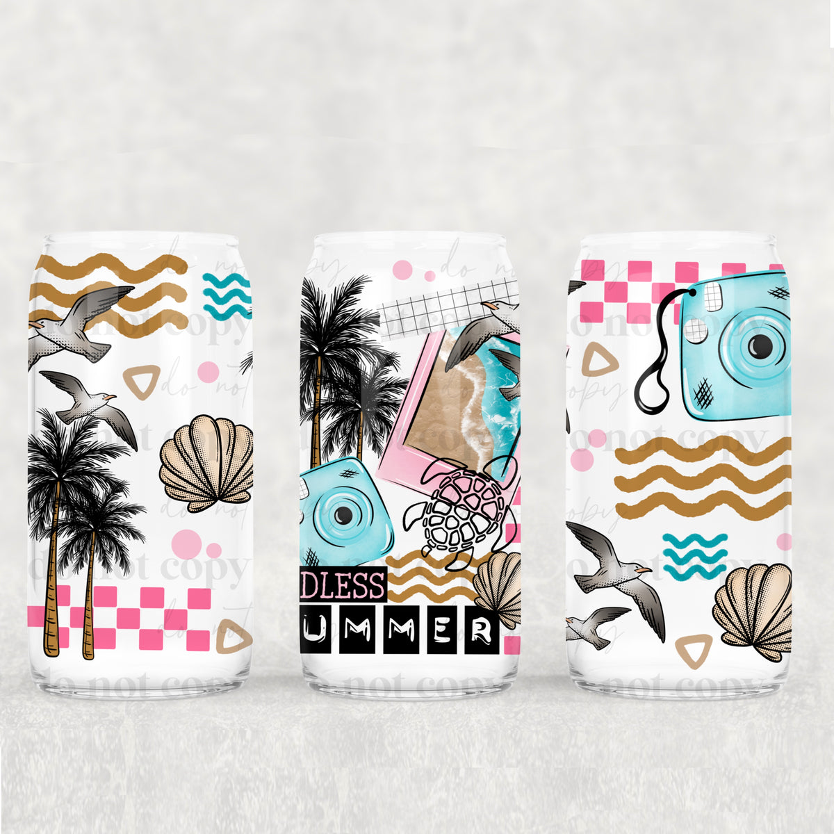 Endless summer camera (CSC) UV DTF WRAP
