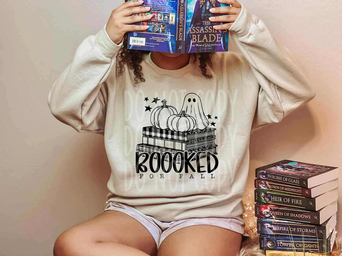 All booked for Fall ghost books (ph) DTF transfer