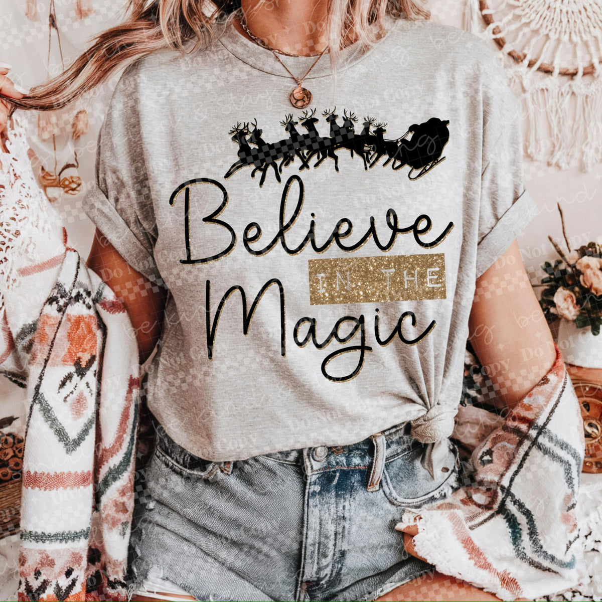 Believe in the Magic sleigh (CMLD) 116746 DTF TRANSFER