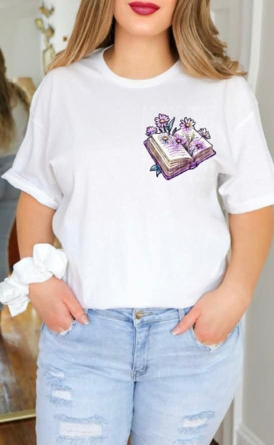 Dear person behind book pocket 98144 DTF transfer