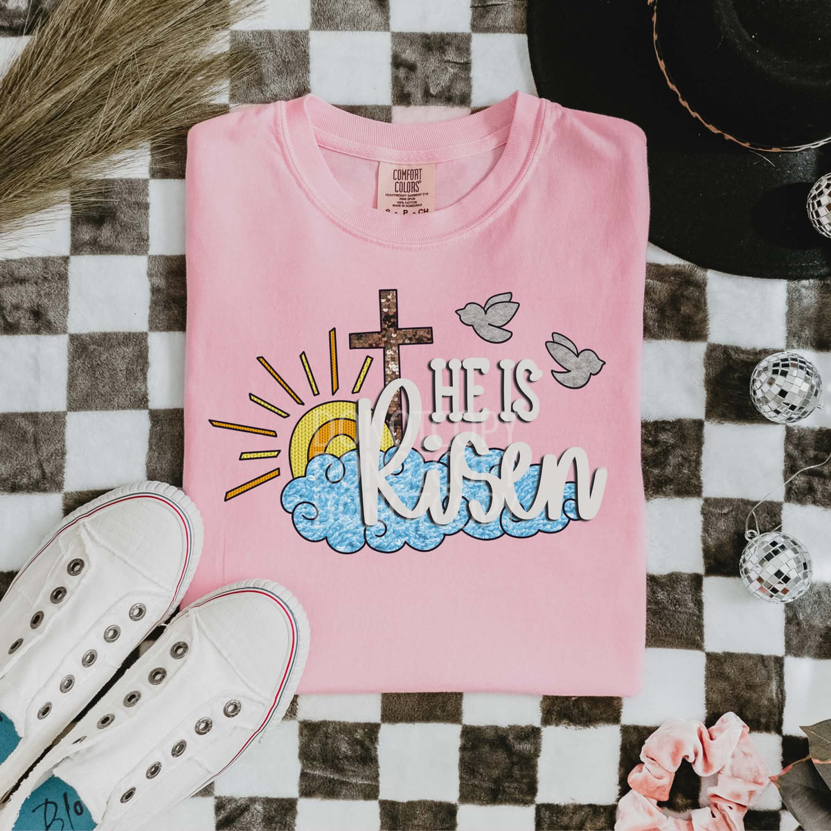 He is risen sun and cloud (CSG) DTF transfer