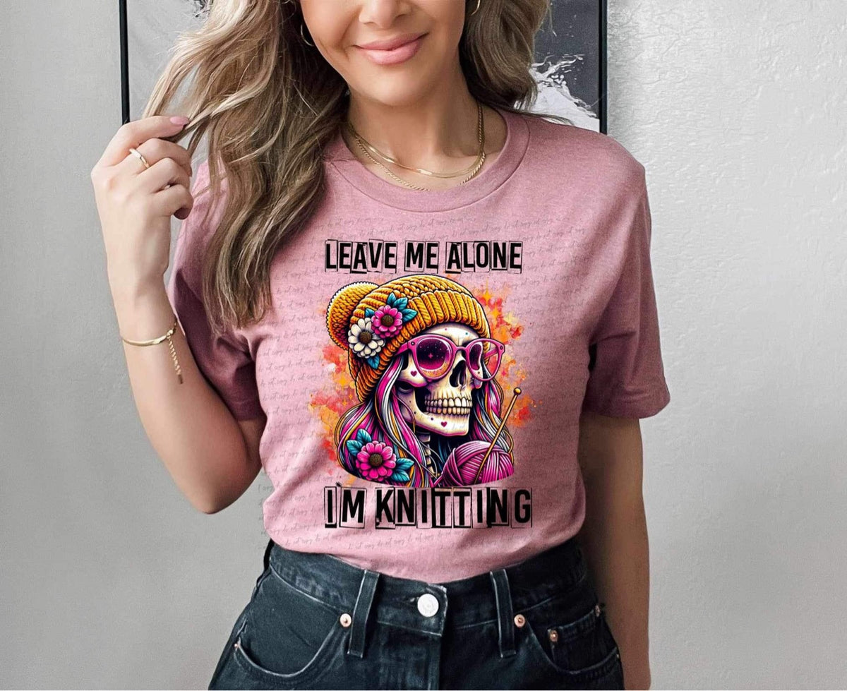 Leave me alone Im knitting DTF transfer 13940