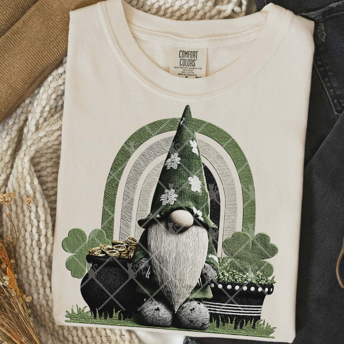 St Patrick’s gnome (TTD) DTF transfer