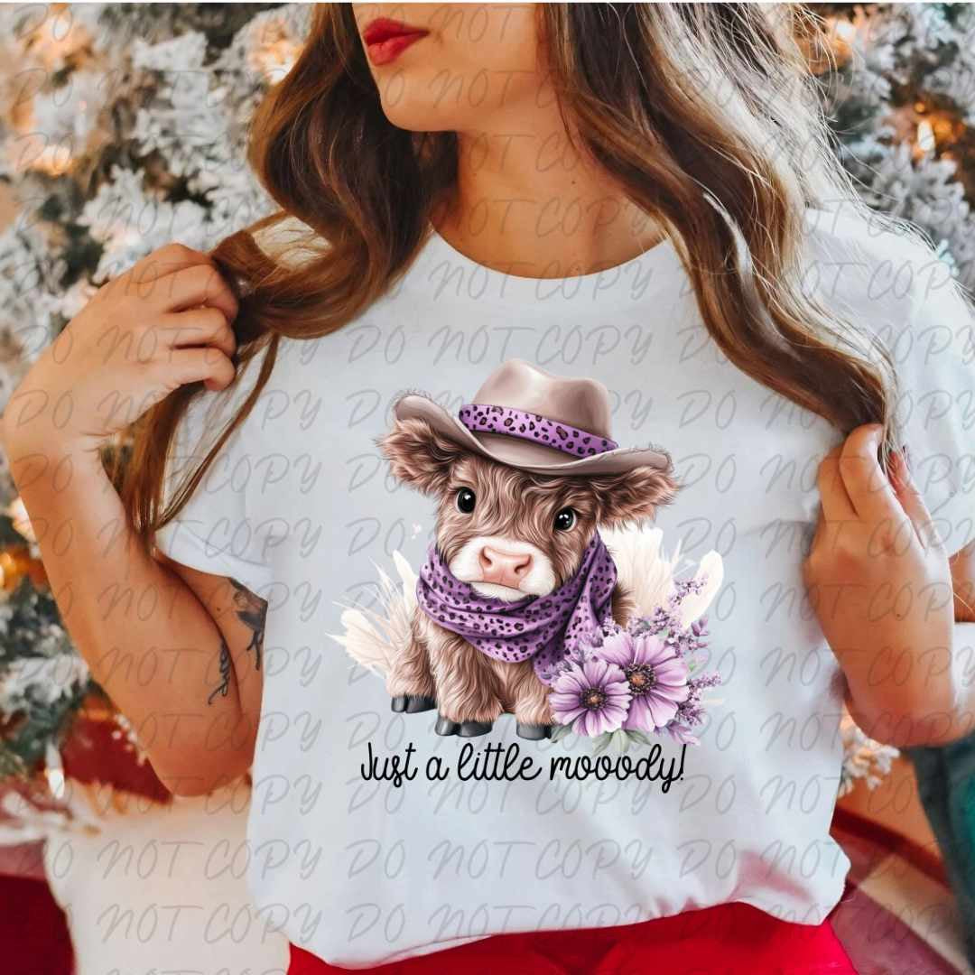 Just a little moooody (vintage) 67360 DTF transfer