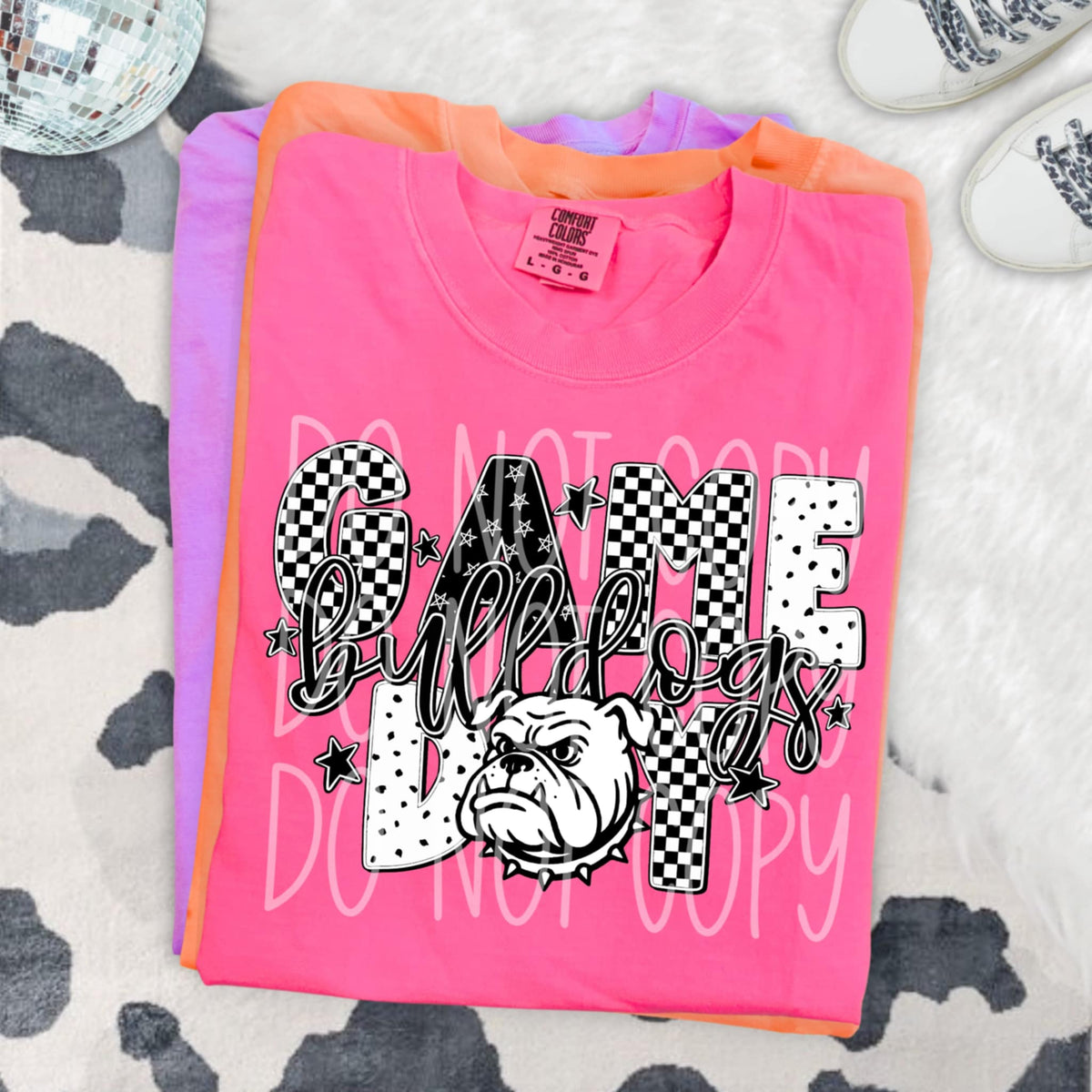 Bulldogs Mascot Game Day Checker (PH) DTF transfer