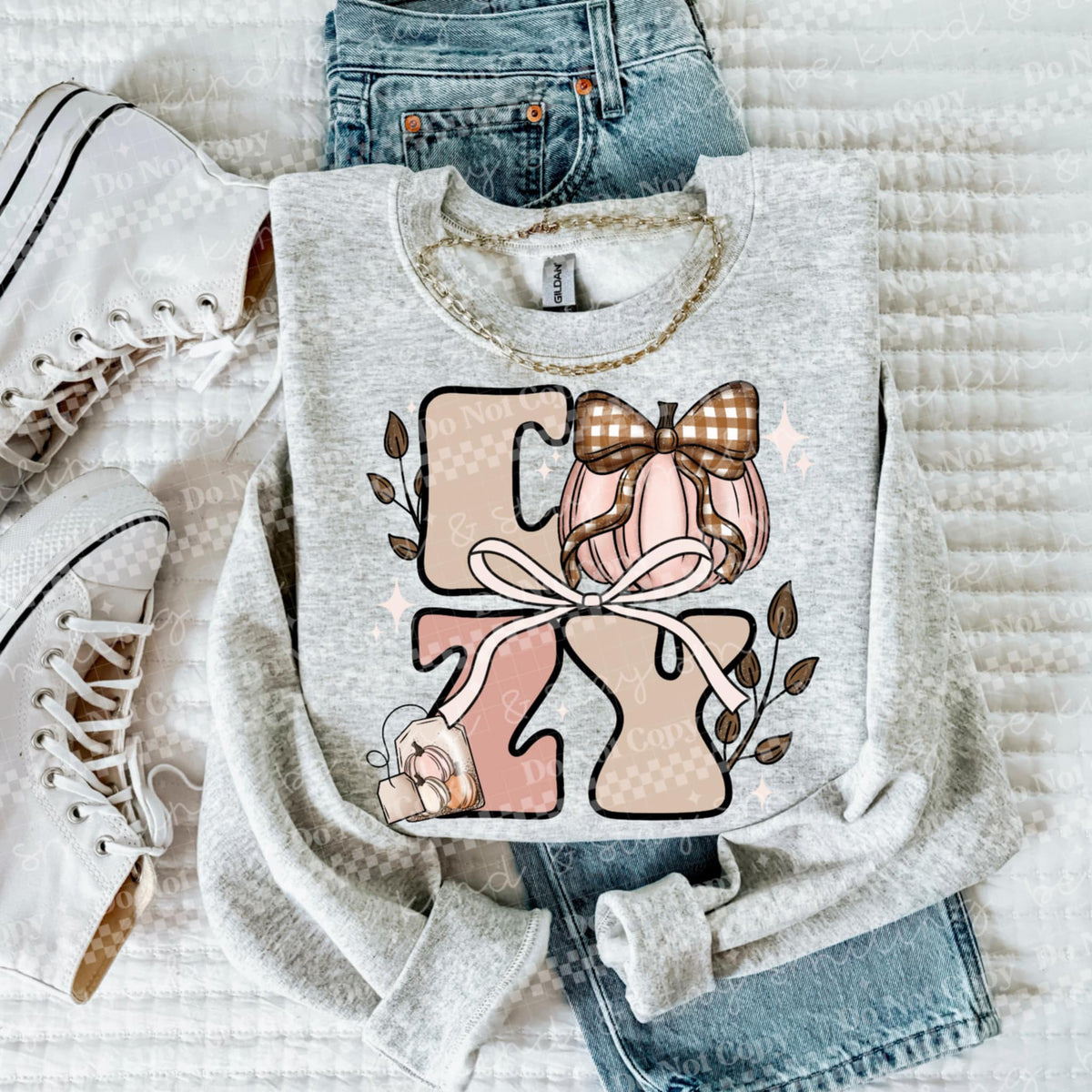 Cozy stacked 106121 DTF transfer