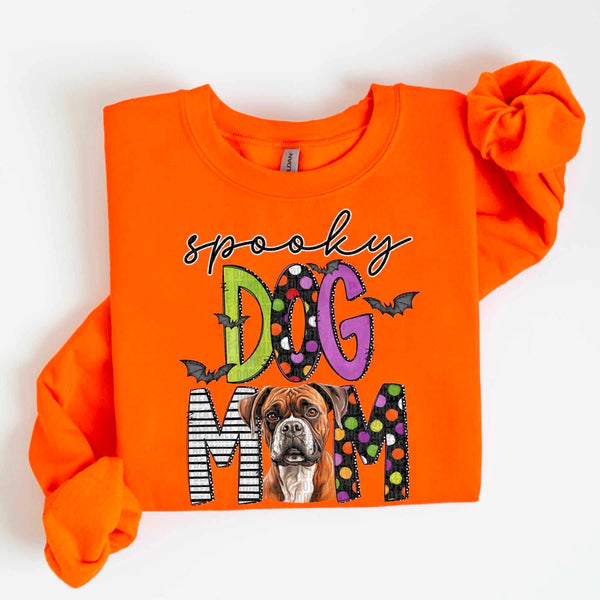 Spooky dog mom boxer 55479 DTF transfer