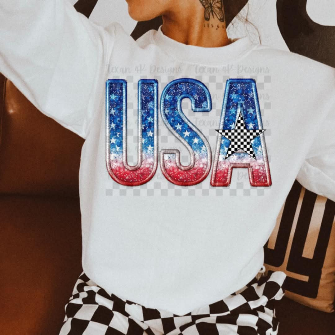 USA ombre (Texans) 106334 DTF transfer