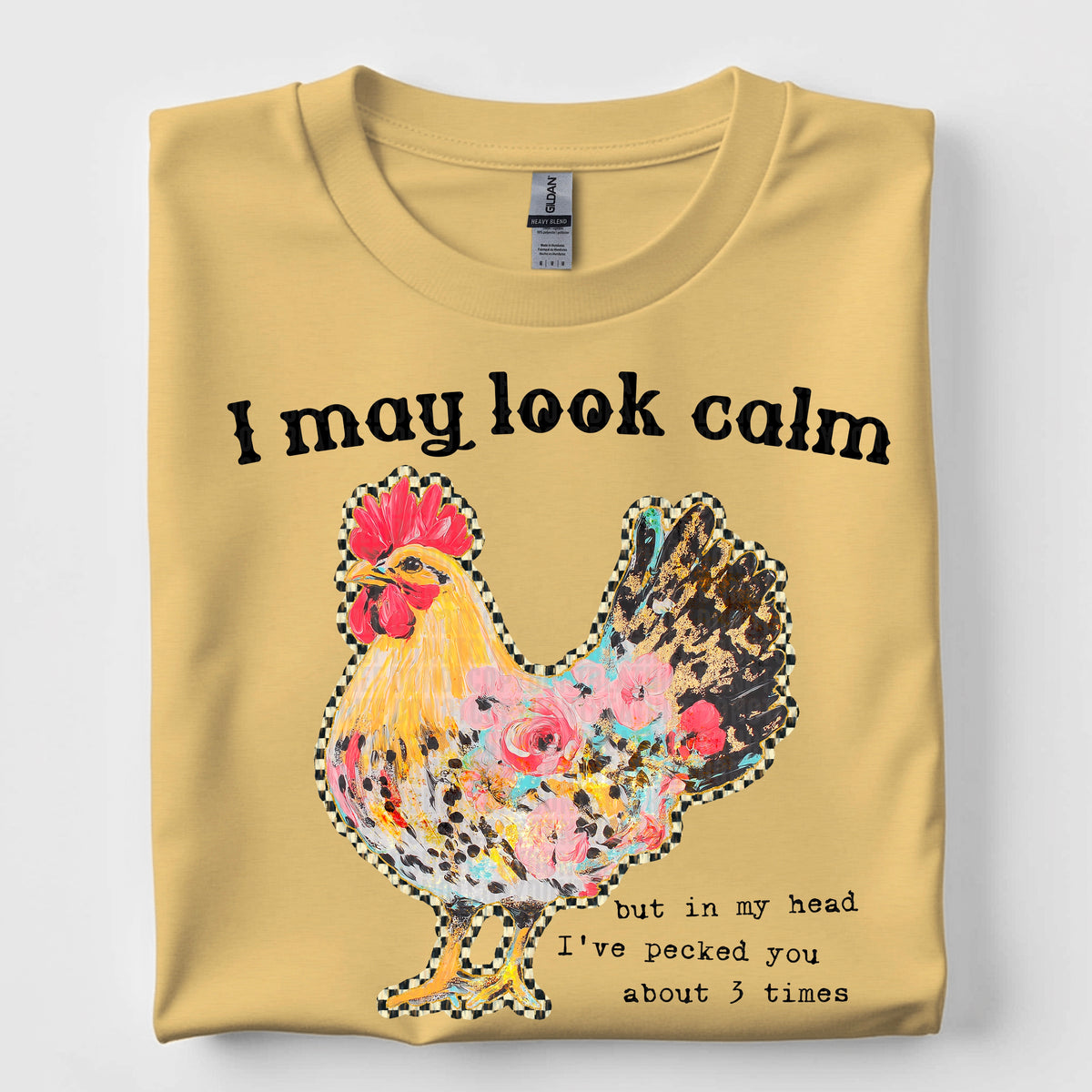 I may look calm 97527 DTF transfer