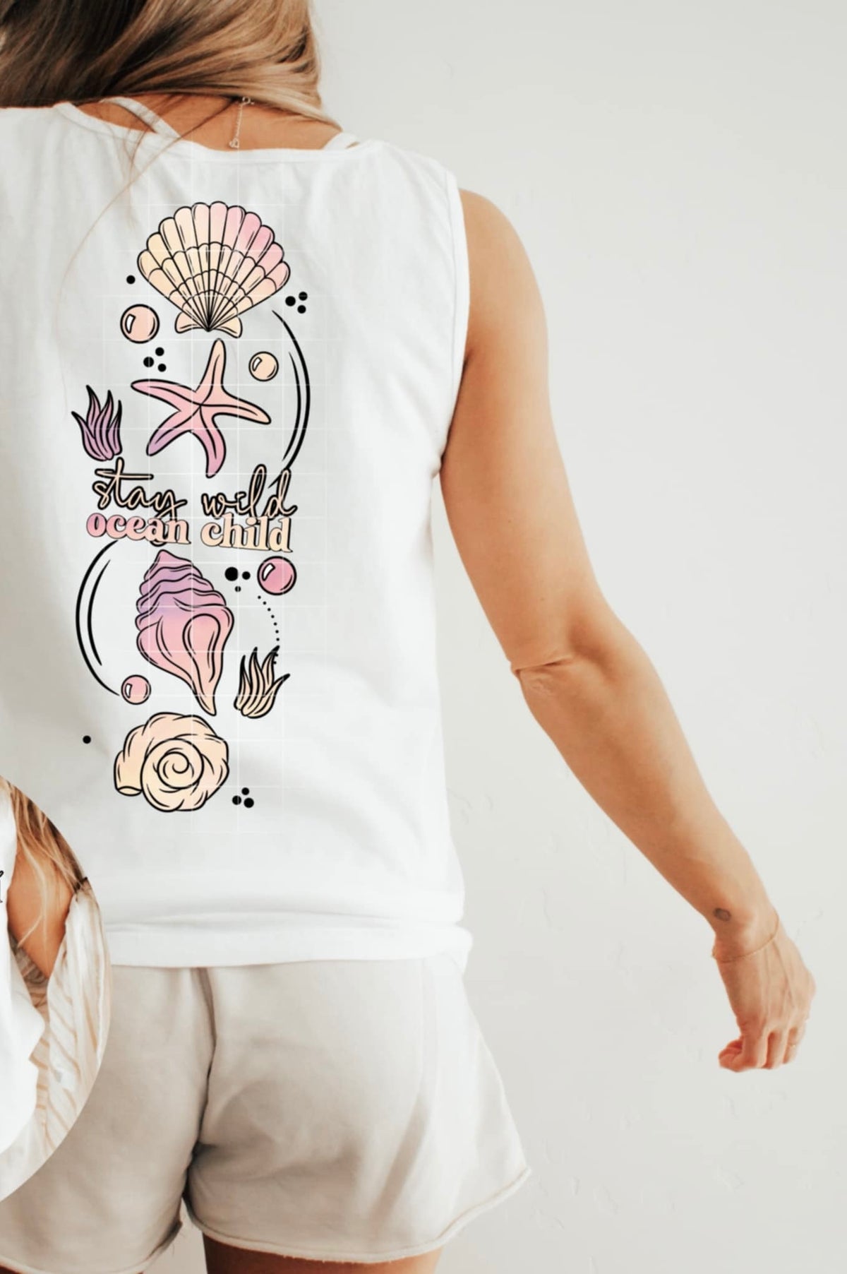 Stay wild ocean child COLOR BACK (CSC) 94108 DTF transfer