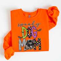 Spooky dog mom black Pekingese 55477 DTF transfer