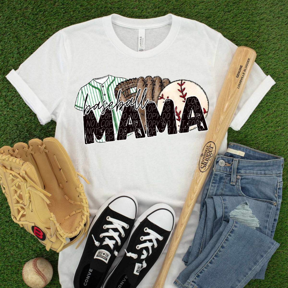 Game day green shirt baseball (CITY) 85009 DTF transfer