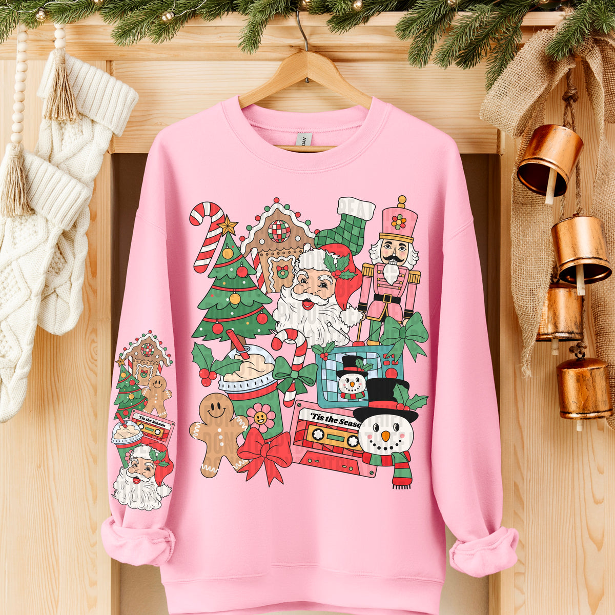 Christmas Things Collage FRONT ONLY DTF transfer