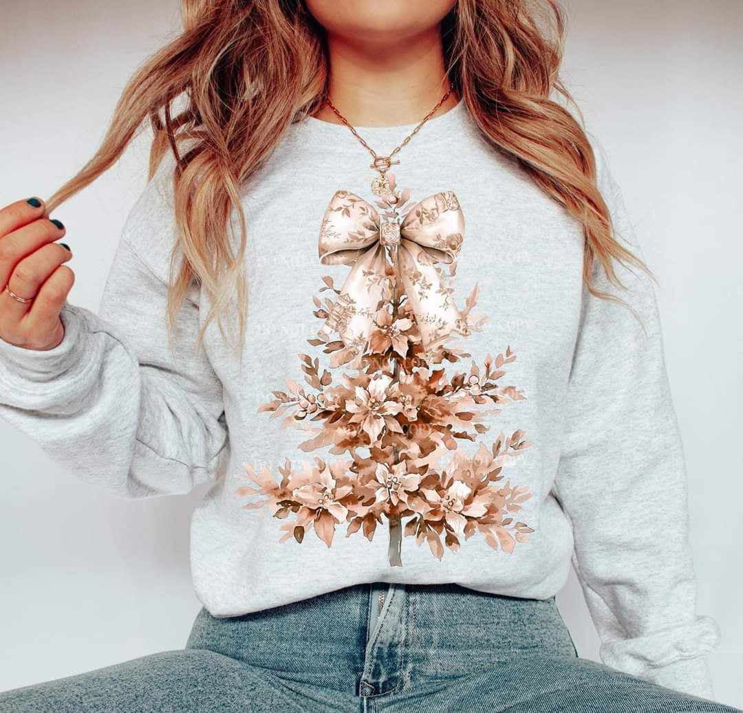 Gold Christmas tree (LYTTLE) 70039 DTF transfer