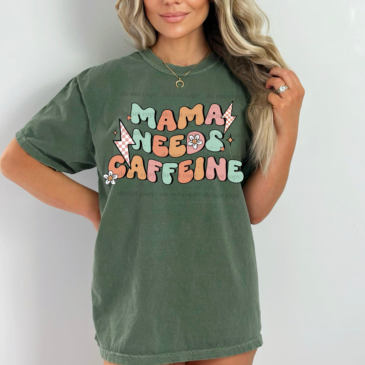 Mama needs caffeine (CSC) 65702 DTF transfer