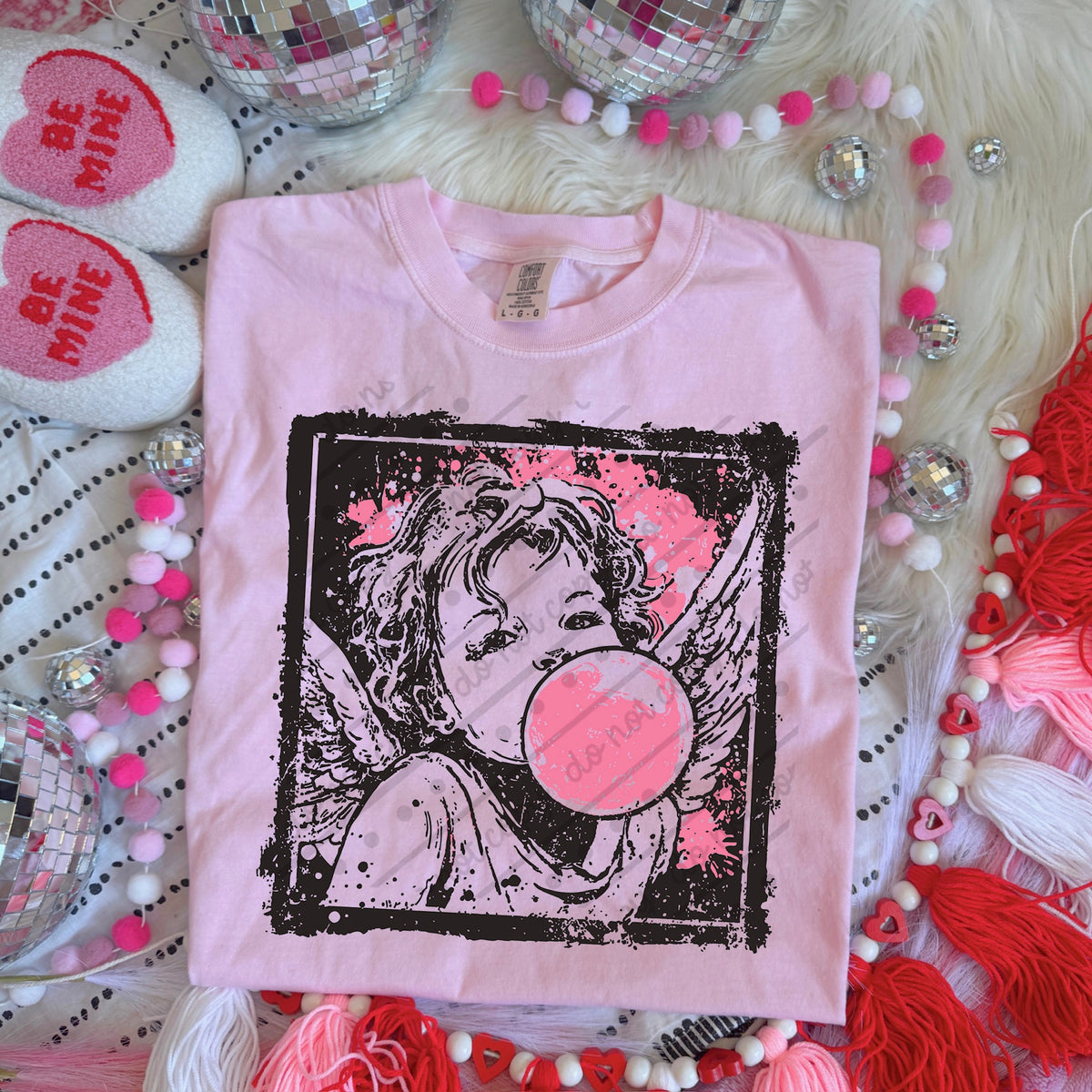 Bubblegum Cupid DTF transfer