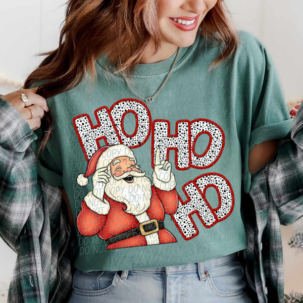 Ho ho ho Dalmatian filled (CITY) 65033 DTF transfer