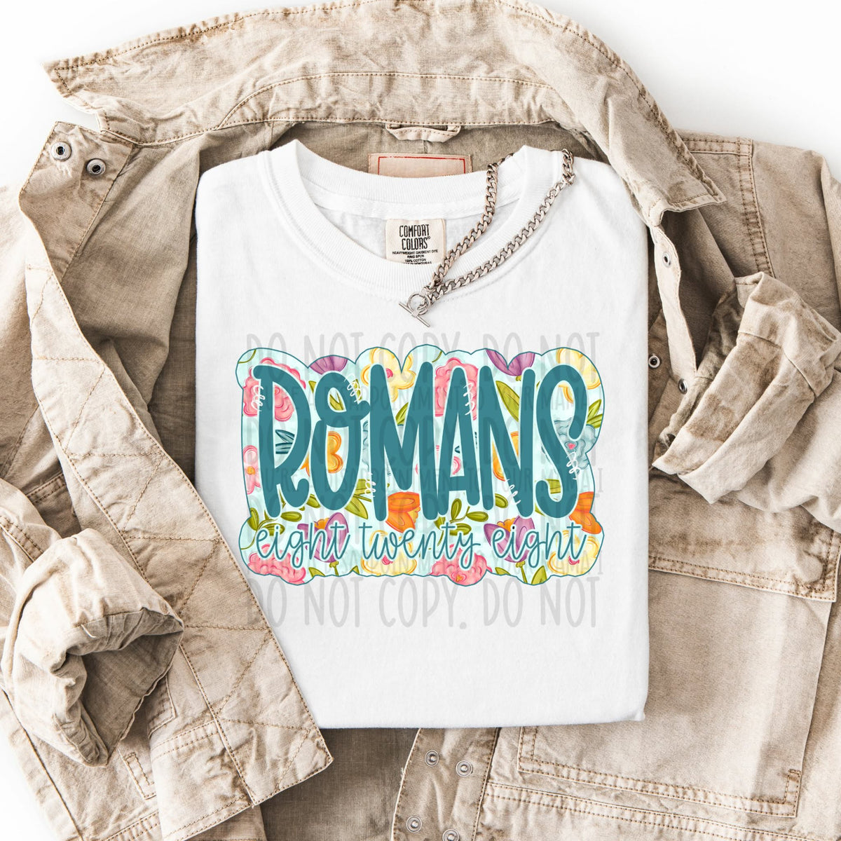 Romans floral (SWD) DTF Transfer