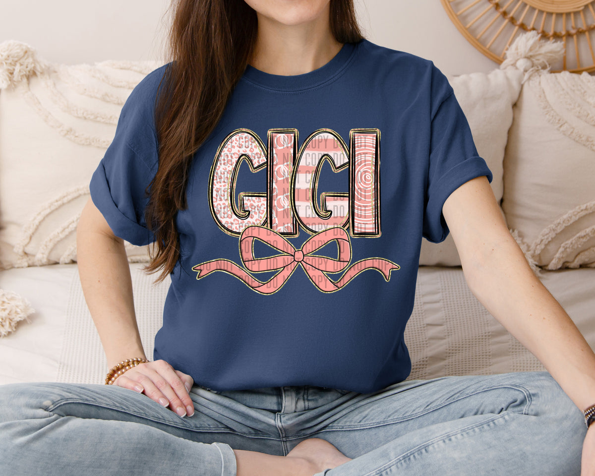 Gigi peach with Bow (Caplinger) DTF transfer