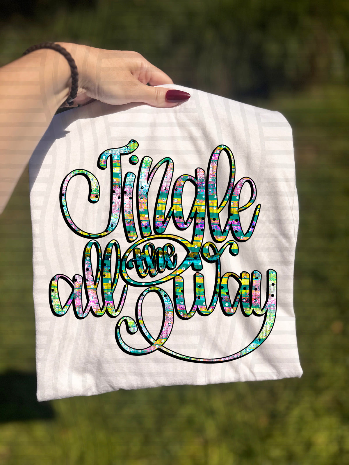 Jingle all the way Colorful (Caplinger) DTF Transfer