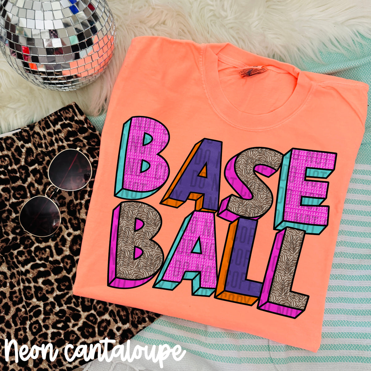 baseball purple block (caplinger) DTF transfer