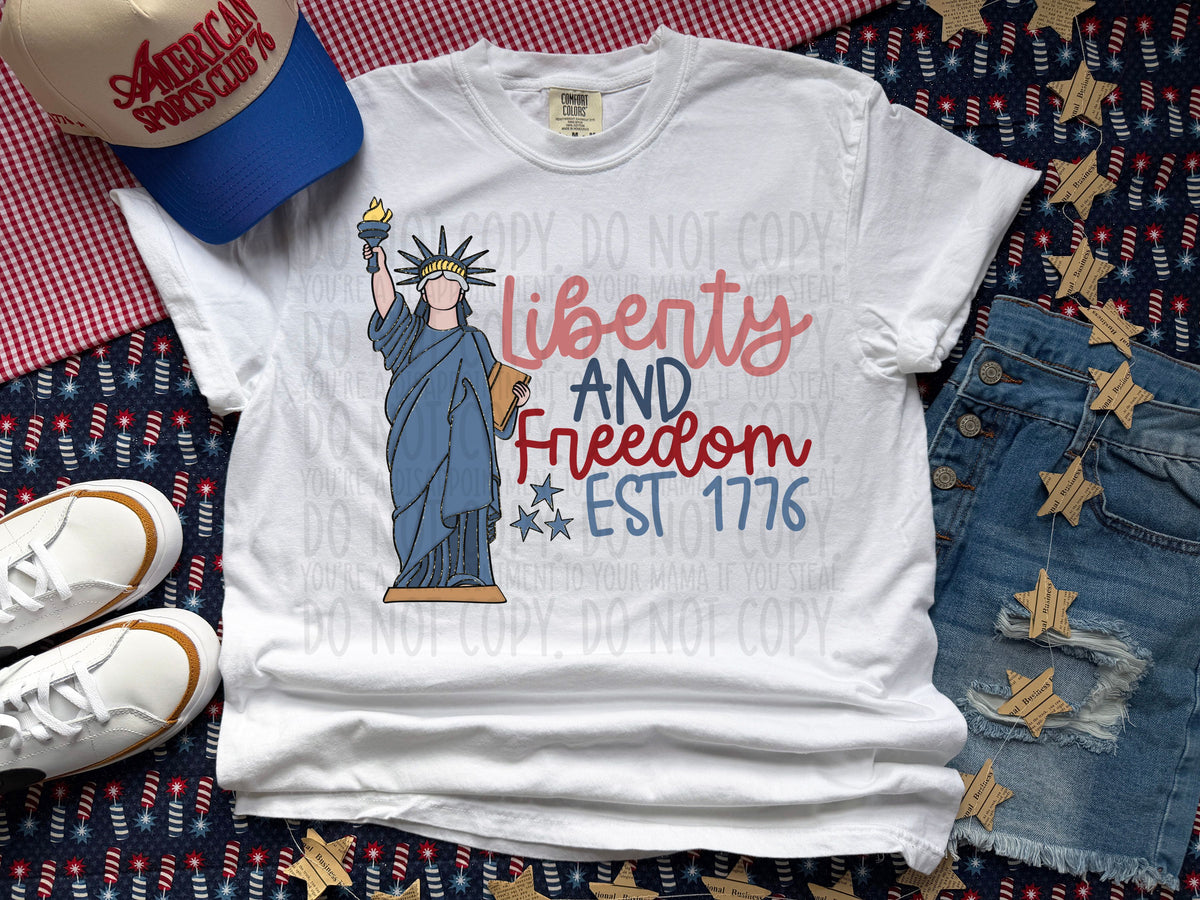 Liberty and freedom (SWD) DTF Transfer