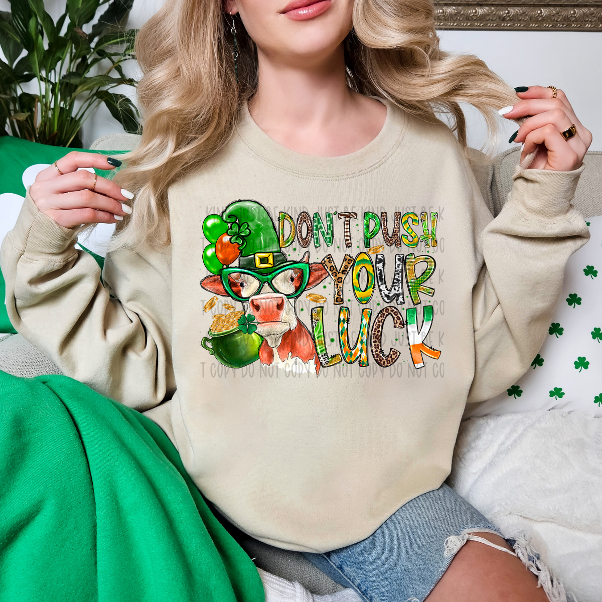 Don't Push Your Luck (RD) 78881 DTF Transfer