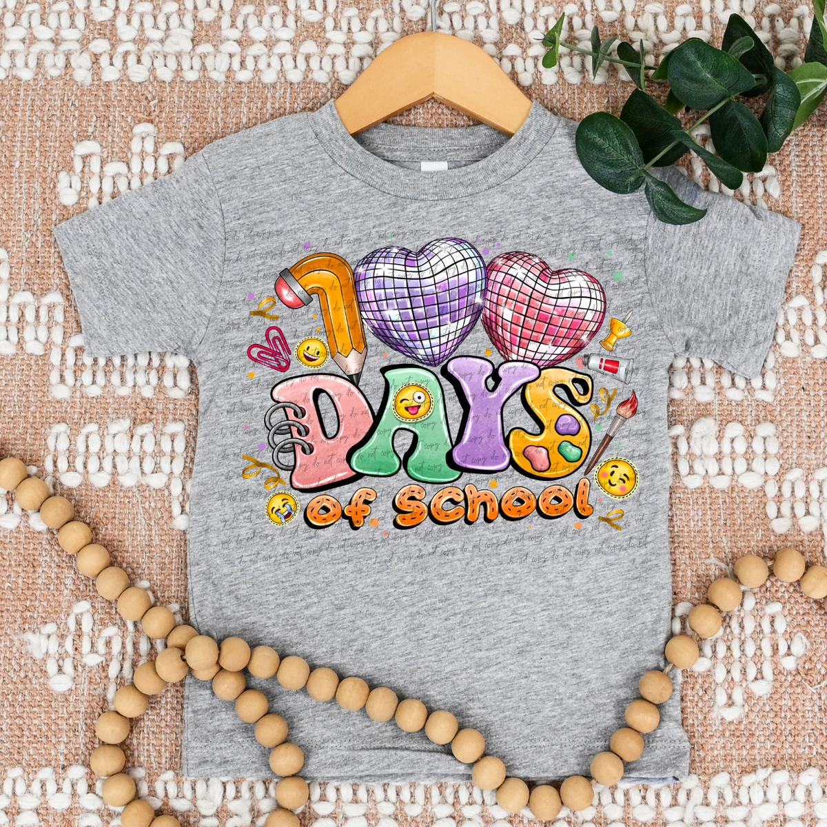 100 Days Of School (RD) DTF Transfer