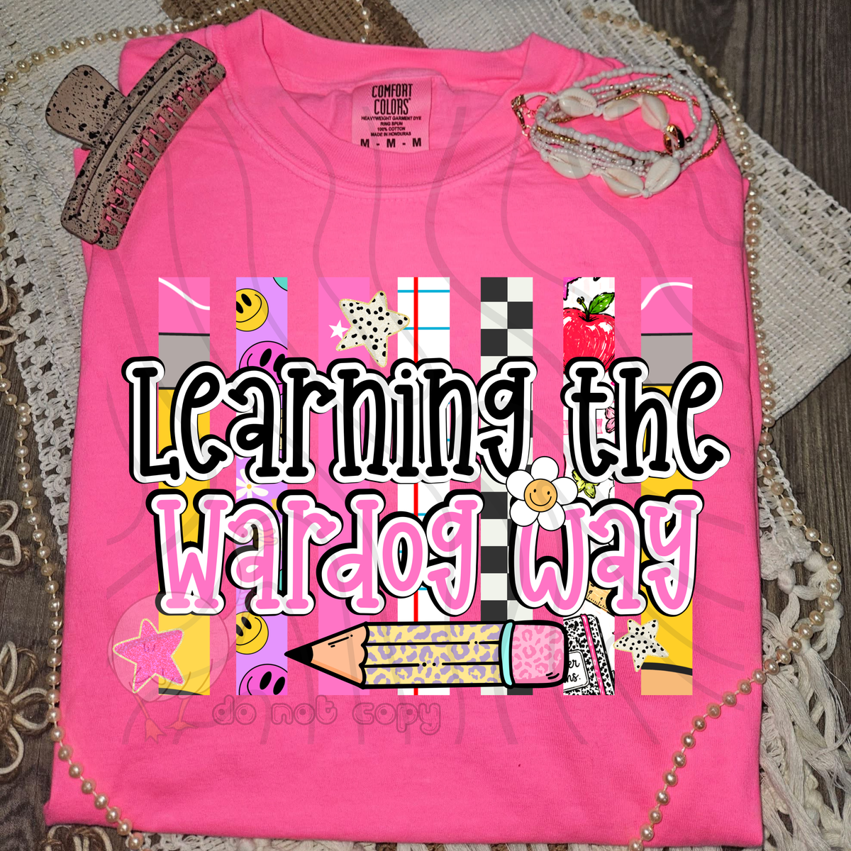 Learning the wardog way school stripes (DKD) DTF Transfer