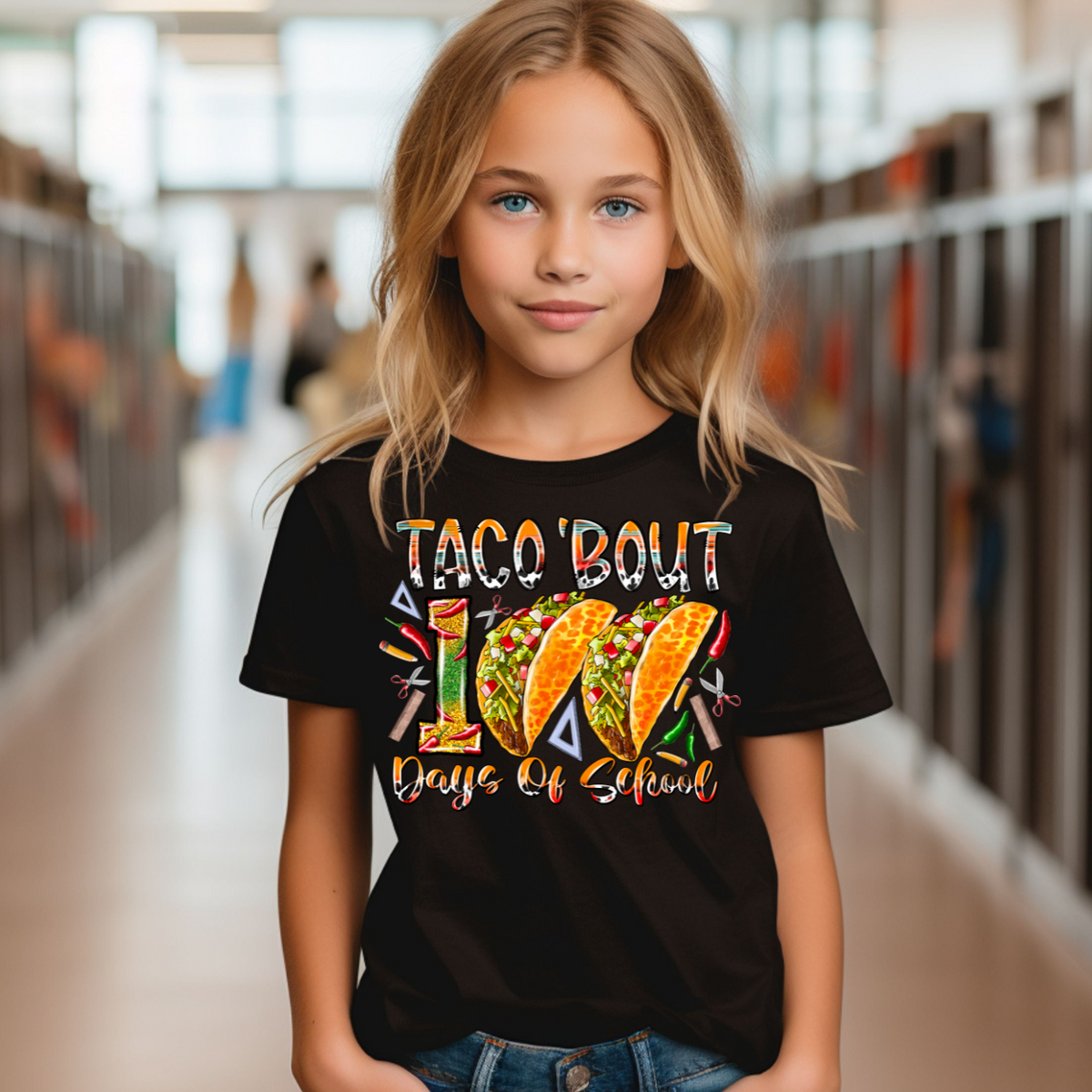 Taco Bout 100 Days Of School (RD) DTF Transfer