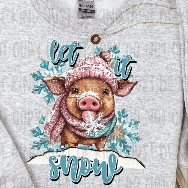 Let It Snow *FRONT ONLY* (FDCD) 72456 DTF Transfer