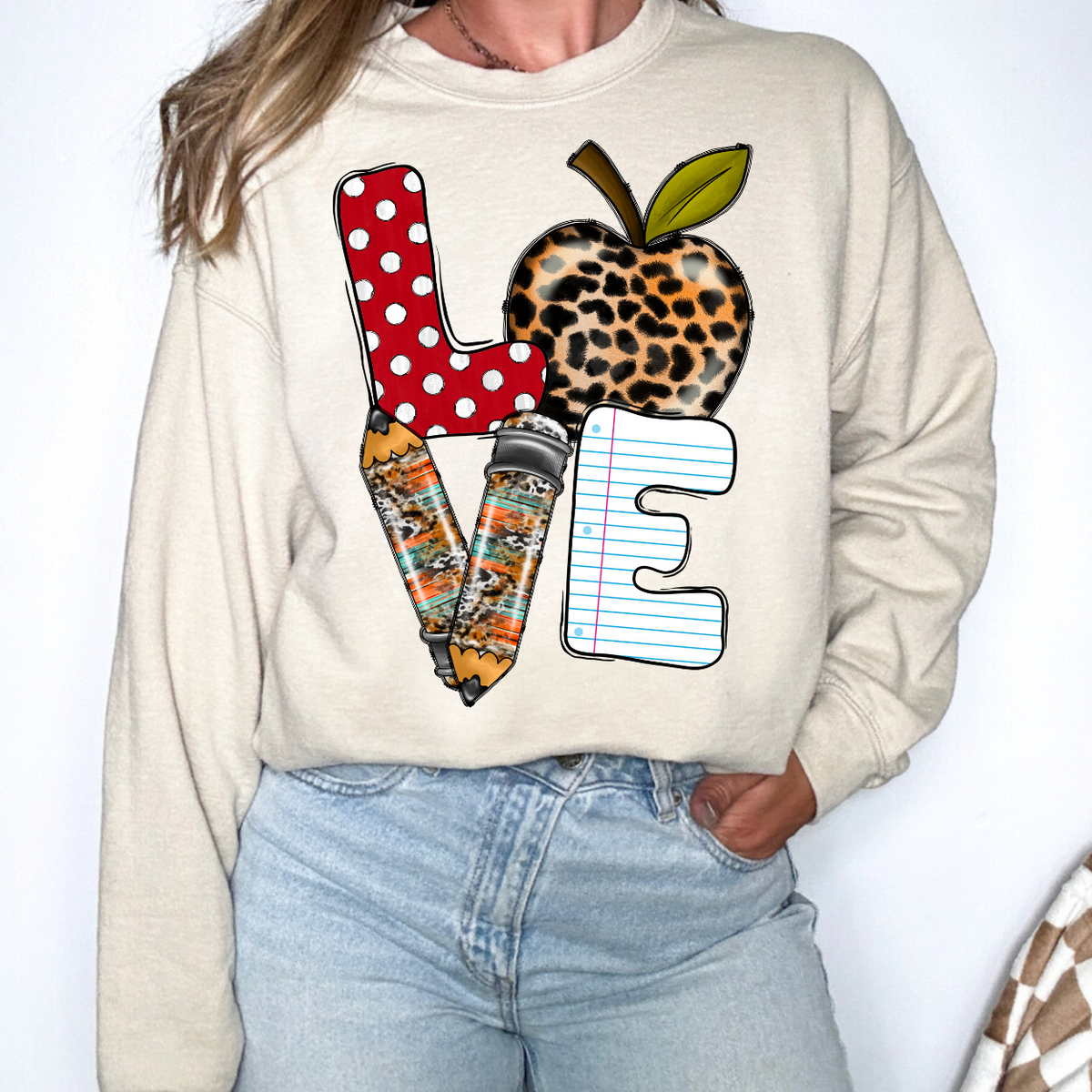 Love For School (RD) DTF Transfer