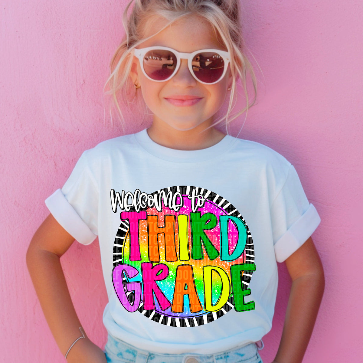 Welcome To Third Grade - Girl 104529 DTF transfer