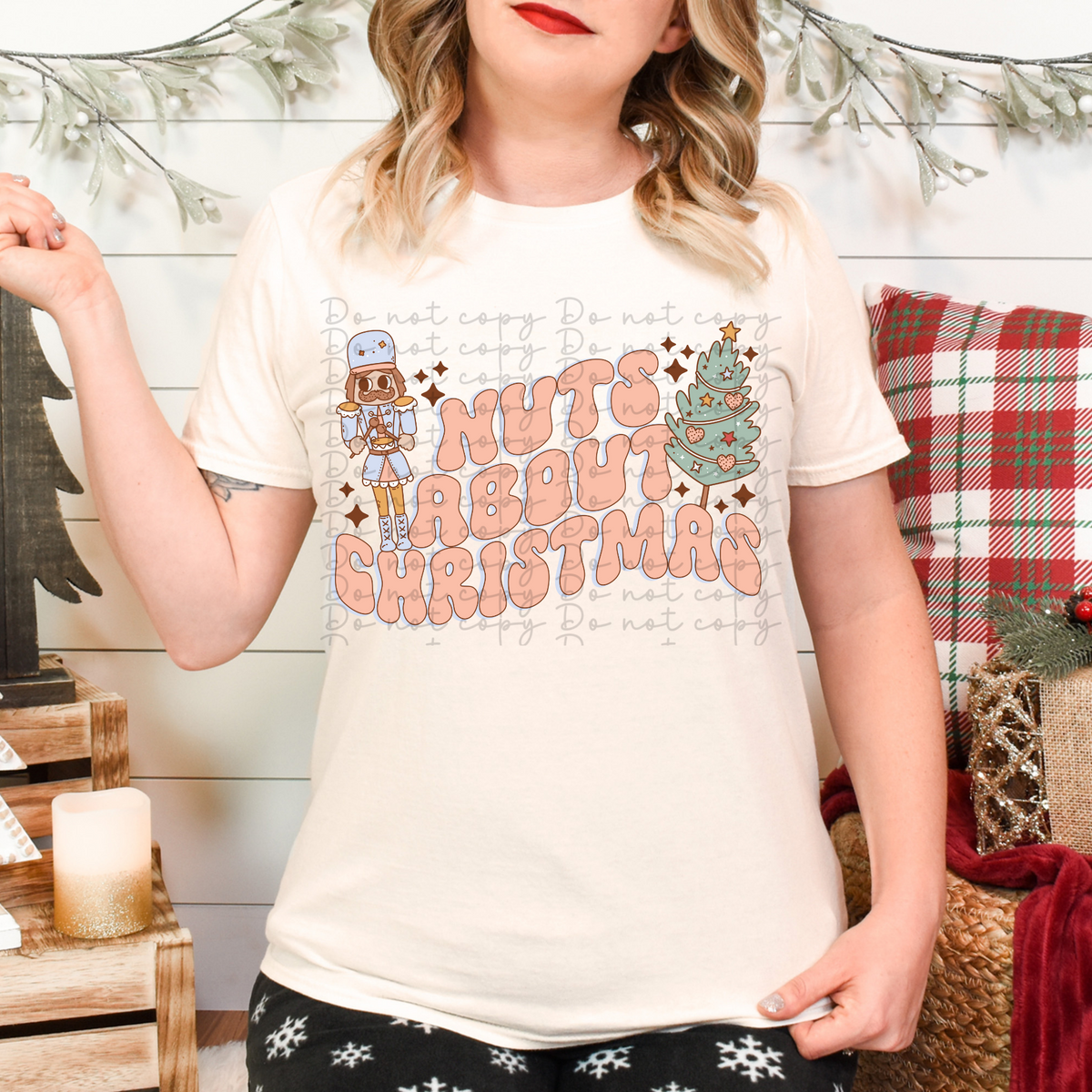 Nuts about christmas 4017 DTF TRANSFER