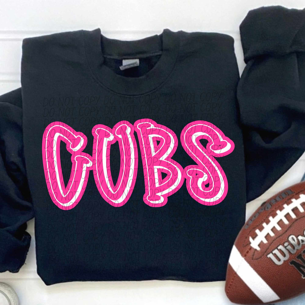Cubs hot pink 55342 DTF transfer